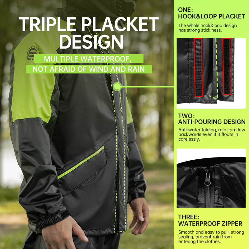 SFK オートバイレインコートレインパンツスーツ男性女性乗馬 - Fishing Rain Suit のレビューと価格