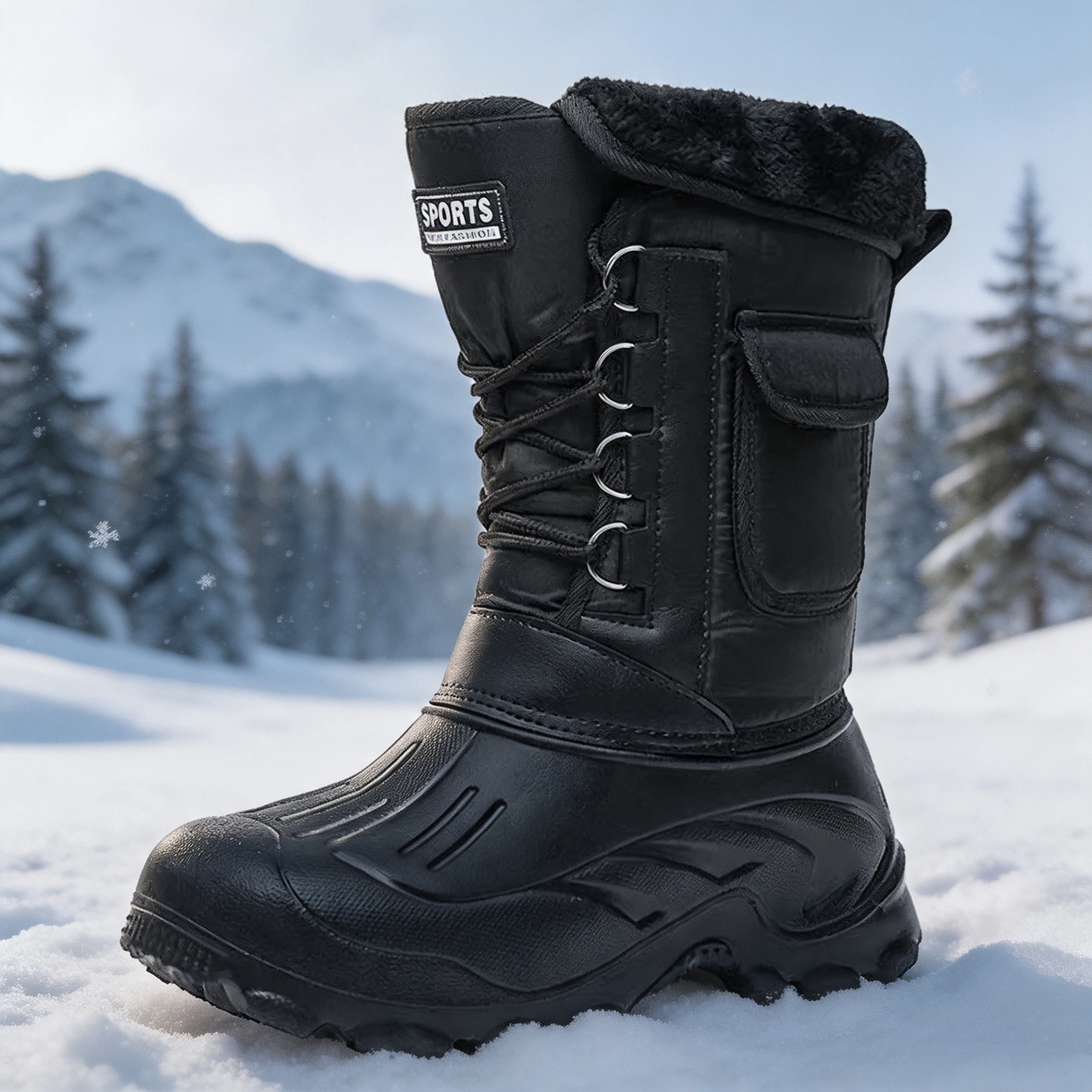 メンズ冬用スノーブーツ アウトドアフィッシングシューズ スノ - Fishing Boots のレビューと価格