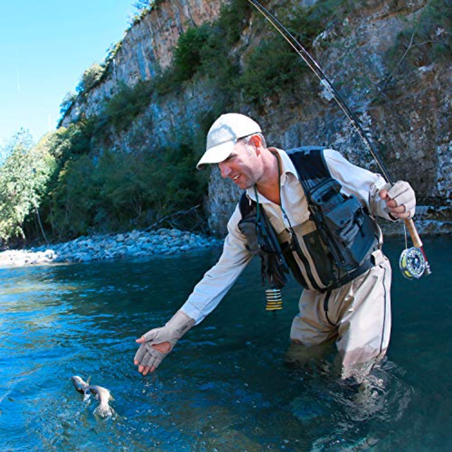 UVカットフィッシングフィンガーレスグローブ UPF50+  - Fishing Gloves のレビューと価格
